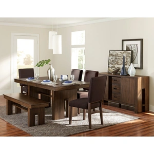 Homelegance Sedley Rectangular Extendable Wood Dining Table, Walnut