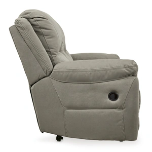 Ashley Furniture Next-Gen Gaucho Faux Nubuck Leather Reclining Sofa, Putty