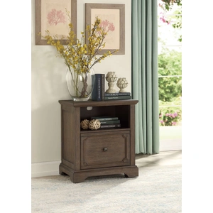Homelegance Toulon Classic Wood File Cabinet, Brown