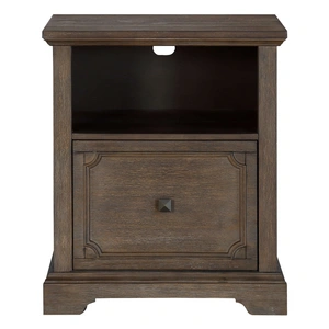 Homelegance Toulon Classic Wood File Cabinet, Brown