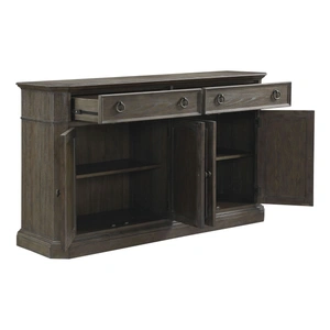 Homelegance Sarasota Wood Server with 2 Drawers & 4 Doors, Driftwood Brown
