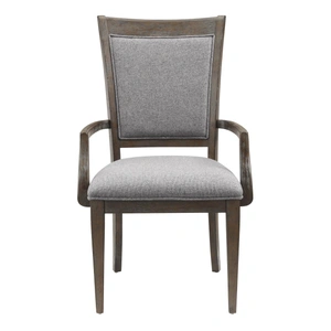 Homelegance Sarasota Wood/Fabric Arm Chair, Gray (Set of 2)