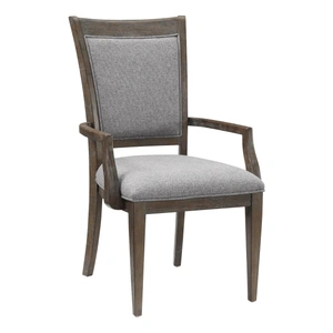 Homelegance Sarasota Wood/Fabric Arm Chair, Gray (Set of 2)