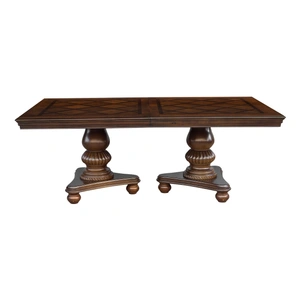 Homelegance Lordsburg Rectangular Extendable Wood Dining Room Set, Brown Cherry