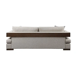 ACME Niamey Fabric/Wood Sofa, Beige