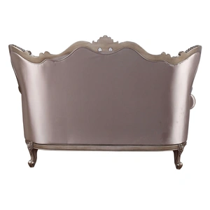 ACME Jayceon Fabric Tufted Loveseat w/Pillows in Champagne