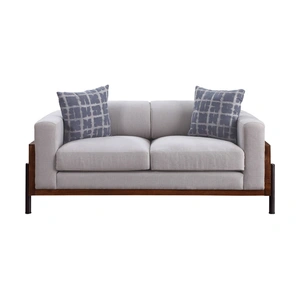 AF Modern Pelton Fabric Loveseat