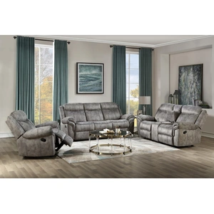 ACME Zubaida Velvet Living Room Set w/USB Dock & Console