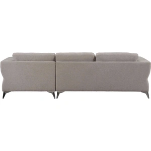 ACME Josiah Fabric L-Shaped Sectional Sofa, Sand