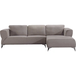 ACME Josiah Fabric L-Shaped Sectional Sofa, Sand