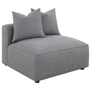 Coaster Jennifer Polyester Fabric Modular L-Shape Sectional Sofa w/Chaise, Composition 2