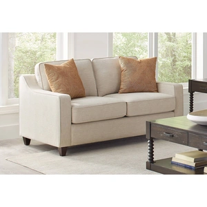 Coaster Christine Fabric Cushion Back Loveseat, Beige
