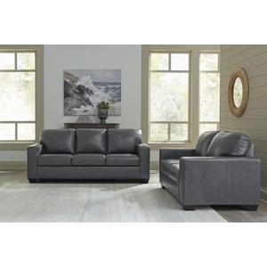 Ashley Furniture Bolsena Leather Living Room Set, Admiral