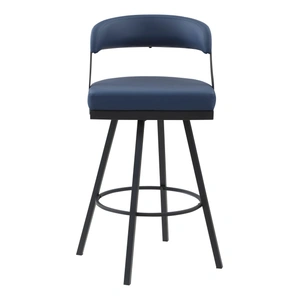 Homelegance Crowley Faux Leather/Metal Swivel Pub Height Chair (Set of 2)