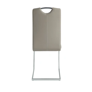 Homelegance Glissand Faux Leather/Metal Side Chair, Gray (Set of 2)