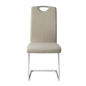 Homelegance Glissand Faux Leather/Metal Side Chair, Gray (Set of 2)