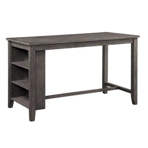 Homelegance Timbre Transitional Rectangular Wood Counter Height Table, Grey