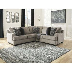 Ashley Furniture Bovarian 2-Piece Polyester L-Shaped Sectional Sofa