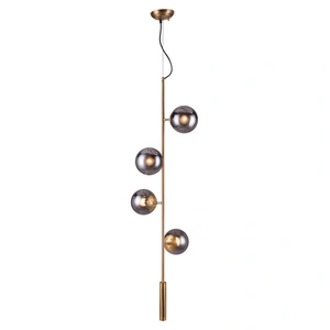 Zuo Modern Zatara Tinted Glass/Steel Ceiling Lamp, Brass