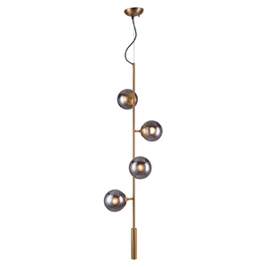 Zuo Modern Zatara Tinted Glass/Steel Ceiling Lamp, Brass
