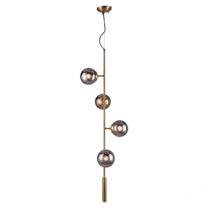 Zuo Modern Zatara Tinted Glass/Steel Ceiling Lamp, Brass
