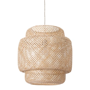 Zuo Modern Finch Bamboo/Steel Ceiling Lamp, Natural