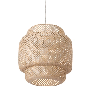 Zuo Modern Finch Bamboo/Steel Ceiling Lamp, Natural