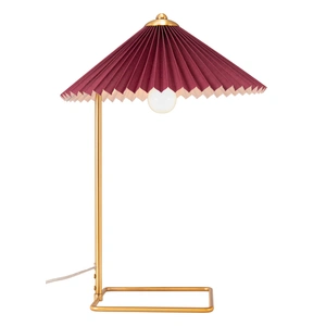 Zuo Modern Charo PVC/Steel Table Lamp, Red & Gold