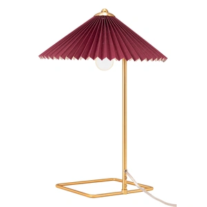 Zuo Modern Charo PVC/Steel Table Lamp, Red & Gold