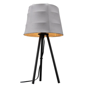 Zuo Modern Mozzi Polyester/Steel Table Lamp, Gray & Black