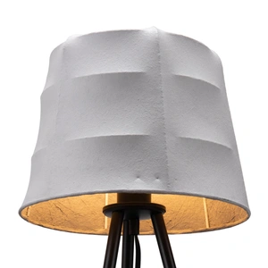 Zuo Modern Mozzi Polyester/Steel Table Lamp, Gray & Black