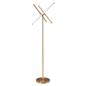 Zuo Modern Garza Silicone/Steel Floor Lamp, Brass