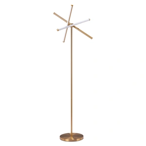 Zuo Modern Garza Silicone/Steel Floor Lamp, Brass