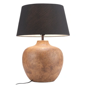 Zuo Modern Basil Ceramic Table Lamp, Black