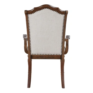 Homelegance Rexford Fabric/Wood Arm Chair, Gray (Set of 2)