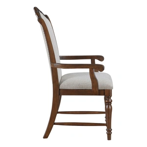 Homelegance Rexford Fabric/Wood Arm Chair, Gray (Set of 2)