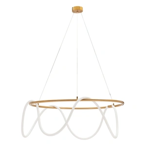Zuo Modern Wiber Silicone/Steel Ceiling Lamp, Brass