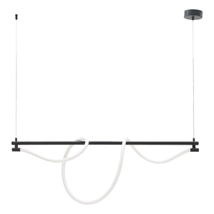 Zuo Modern Adder Flexible Silicone/Steel LED Ceiling Lamp, Black