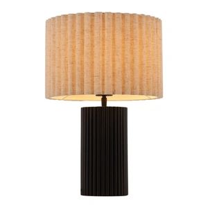Zuo Modern Aurora PVC/Steel Table Lamp, Beige & Black