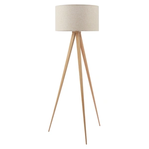 Zuo Modern Imperial PVC/Steel Floor Lamp, Beige & Natural