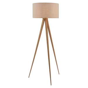 Zuo Modern Imperial PVC/Steel Floor Lamp, Beige & Natural