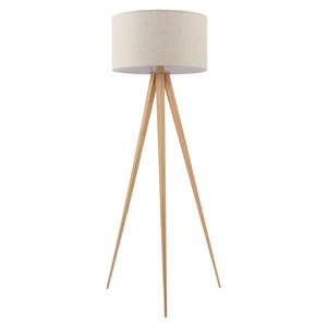 Zuo Modern Imperial PVC/Steel Floor Lamp, Beige & Natural