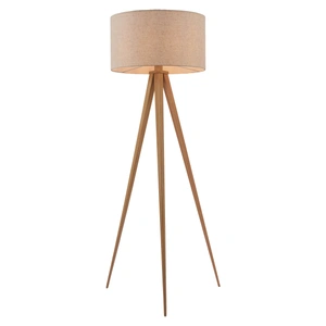 Zuo Modern Imperial PVC/Steel Floor Lamp, Beige & Natural