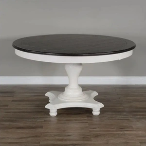 Sunny Designs SM Carriage House Wood Round Dining Table, European Cottage