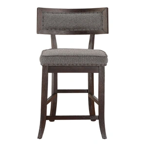 Homelegance Oxton Wood/Fabric Counter Height Chair, Baltimore Espresso/Dark Cherry (Set of 2)