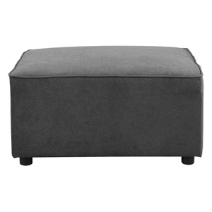 ACME Silvester Fabric Ottoman, Gray