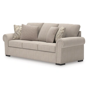 Ashley Furniture Sararose Polyester Sofa in Heather