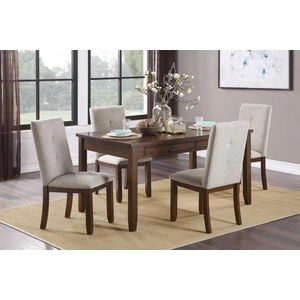 Homelegance Binghampton Wood/Fabric Side Chair, Moonstone (Set of 2)
