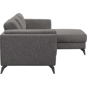 ACME Beckett Fabric L-Shaped Sectional Sofa w/Right Facing Chaise, Gray
