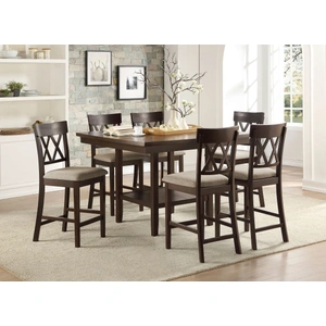 Homelegance Balin Wood/Fabric Counter Height Chair (Set of 2)
